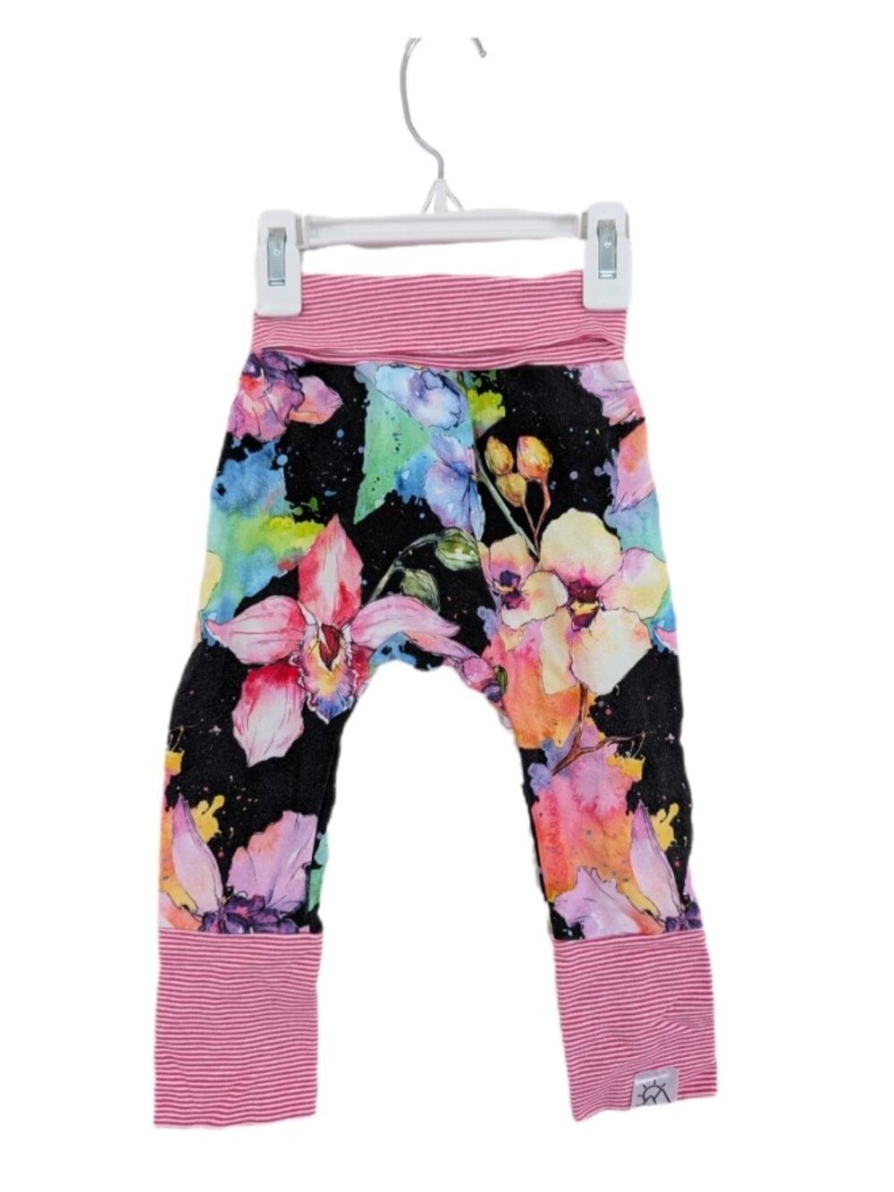 Handmade Grow With Me Colourful Floral Leggings‎ | Toddler Girls Pants